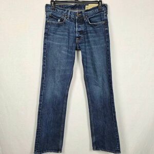 Hollister Button Fly Straight Jeans W31 L32 100% Cotton
